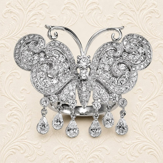 Bonnie Blue Pansy Pendant