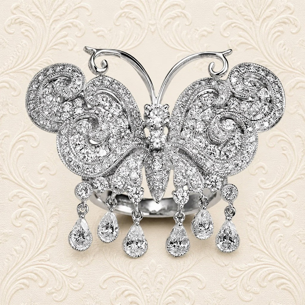 Bonnie Blue Pansy Pendant